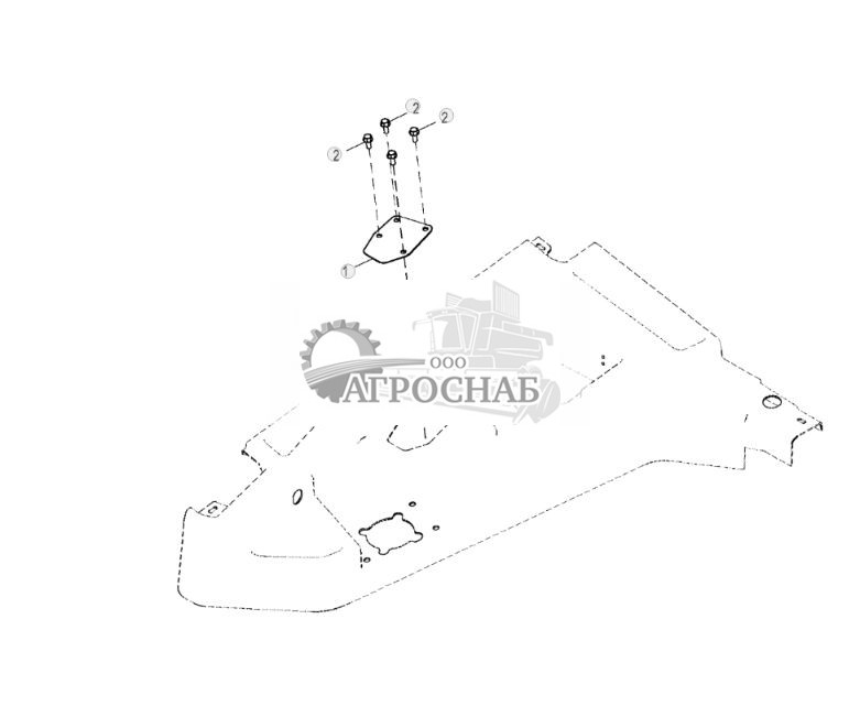 Пластина крышки джойстика заднего вспомогательного оборудования - ST807089 280.jpg